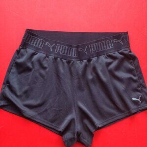 Puma athletic / sport short black women's size M